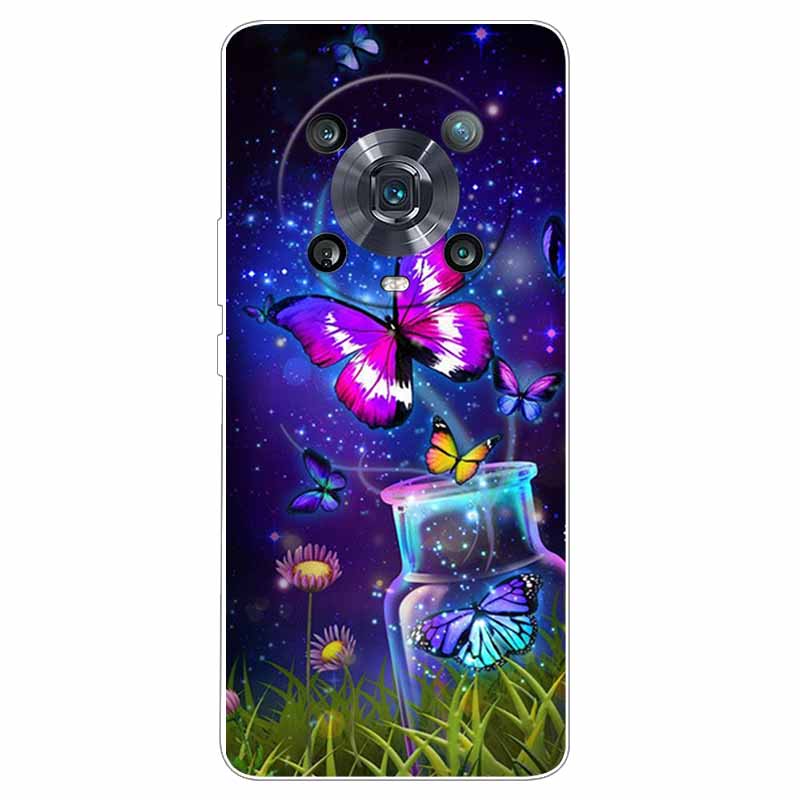 For Honor Magic4 Pro Case Silicone Soft TPU Cool Tiger Cover for Huawei Honor Magic 4 Pro Case Magic4pro Cartoon Bumper Bags
