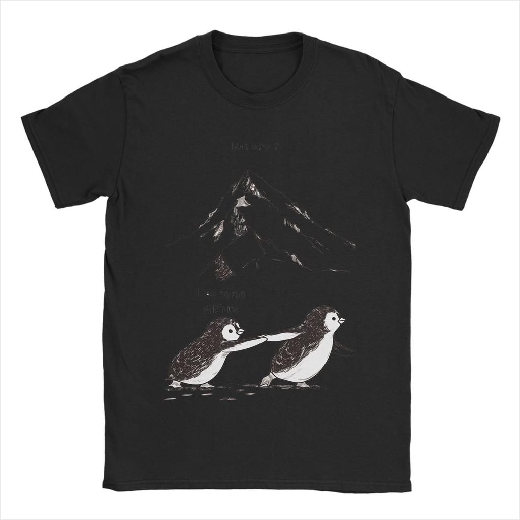 Funny Nihilist Penguin  TShirts Men O Neck 100 Cotton T Shirt  Short Sleeve Tee Shirt Printing Tops