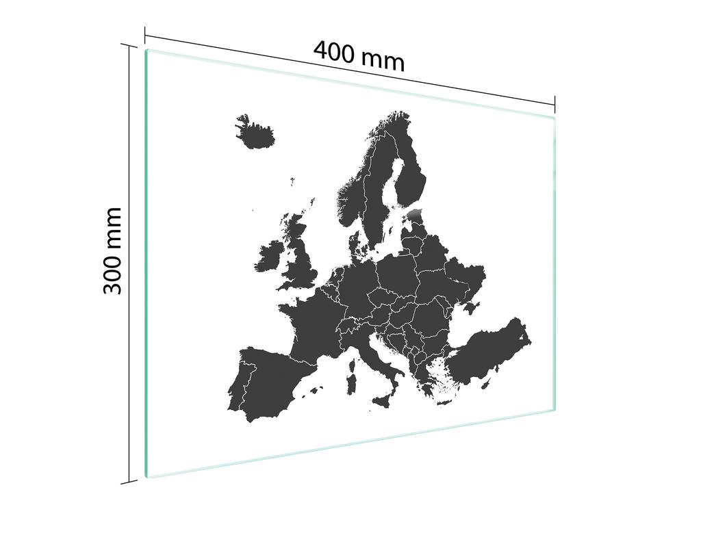СТЕКЛЯННАЯ ДОСКА ДЛЯ НАРЕЗКИ 40x30 КАРТА