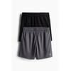 H M Sport sHorts dryMove 2 Piece Set Dark Grey Black