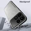 KEYSION Роскошный ретро чехол из ПУ кожи для Xiaomi POCO F8 Pro Мягкий силиконовый+ПК Противоударная задняя крышка для телефона для POCO F8 Ultra