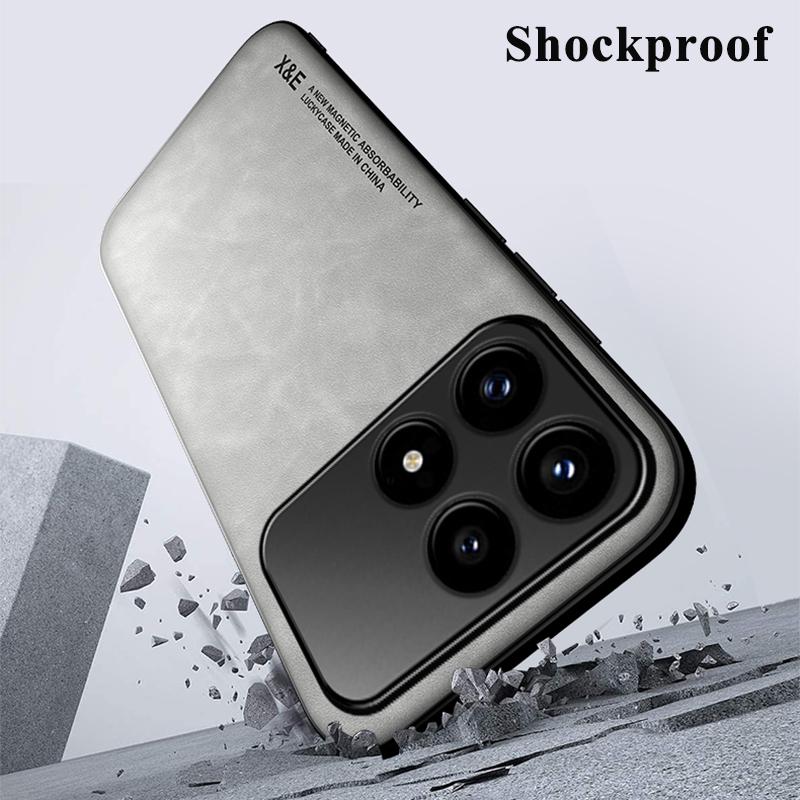 KEYSION Роскошный ретро чехол из ПУ кожи для Xiaomi POCO F8 Pro Мягкий силиконовый+ПК Противоударная задняя крышка для телефона для POCO F8 Ultra