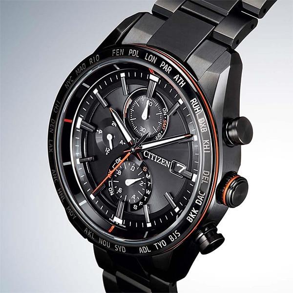 Citizen АТ8185-62Е ( Часы ATTESA ACT Line Black Titanium Series Eco-Drive с радиоуправлением Direct Flight)