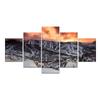 Canvas Wall Art 5 Piece Paintings Snow Mountain Plain Landscape Pictures Posters Home Decor Modern Living Room Decoration Prints