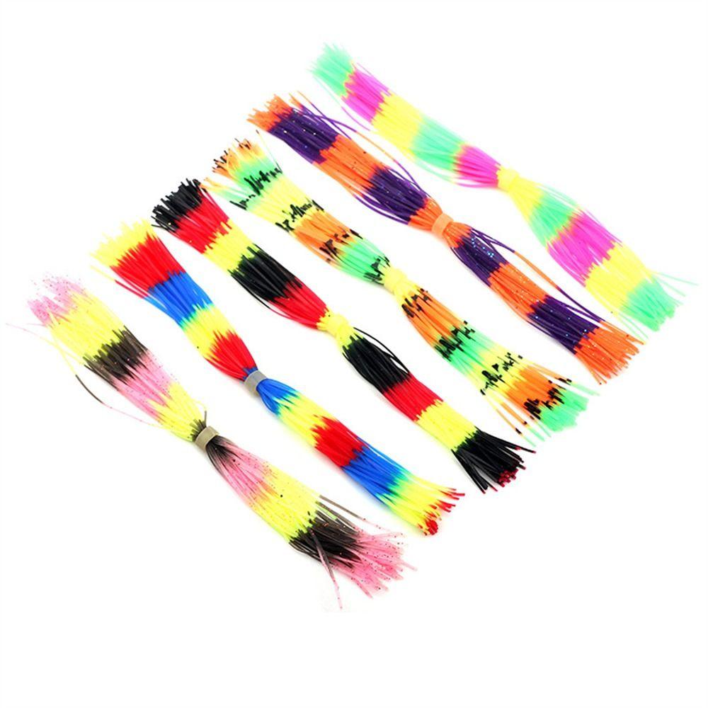 Fly Tying Material Buzzbaits Spinner 50 Strands Jig Squid Skirt Baitfish Silicone Skirts  Jig Lures
