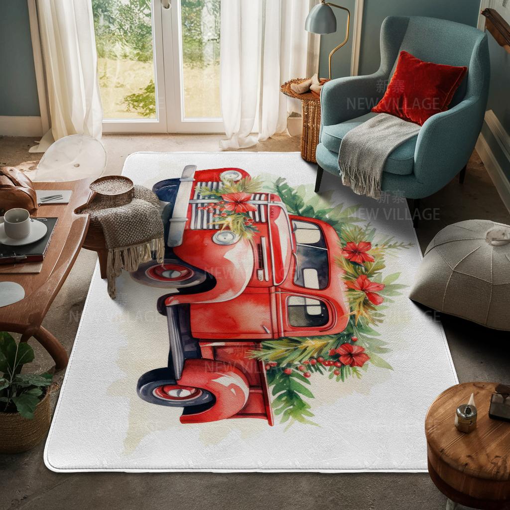 Ковер у входа в дом Домашний коврик у двери Гостиная Ванная Комната Ноги ванная комната Нескользящие коврики с водопоглощением для ванной Счастливого Рождества зима