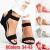 Summer Fashion Women Shoes Casual Sandals Wedge Shoes Plus Size Open Toe Shoes 34-43