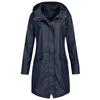 Womens Waterproof Raincoat Ladies Outdoor Wind Rain Forest Jacket Plus Size Coat