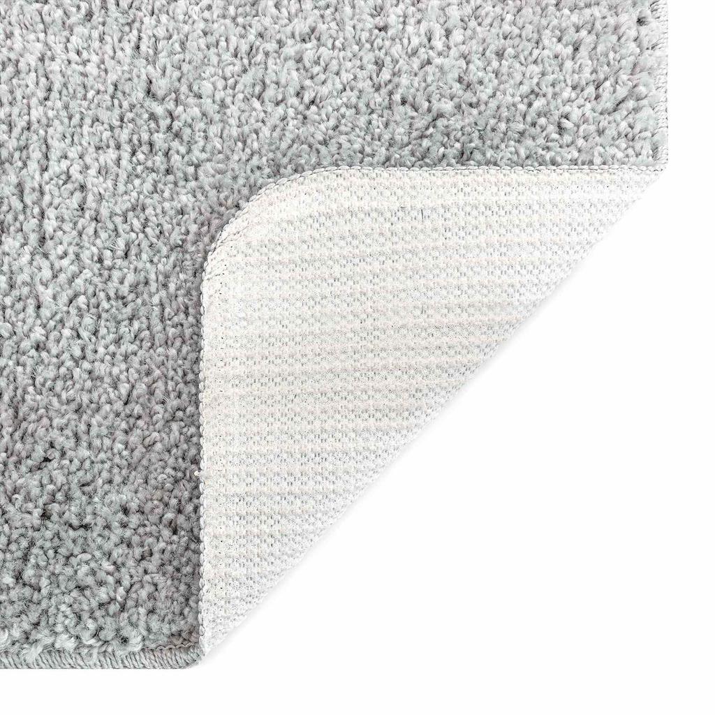 Non Slip Bath Mat Set 3 pcs Gray PP