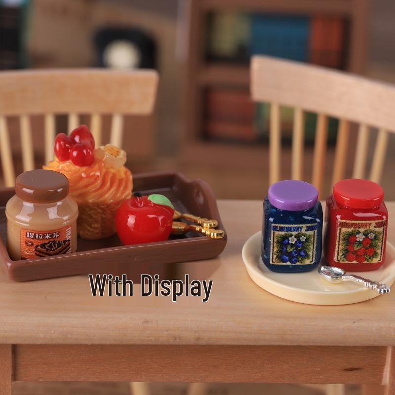 Мини 3D банка джема DIY Кухонная сцена Брелок Подвеска Смоляное украшение