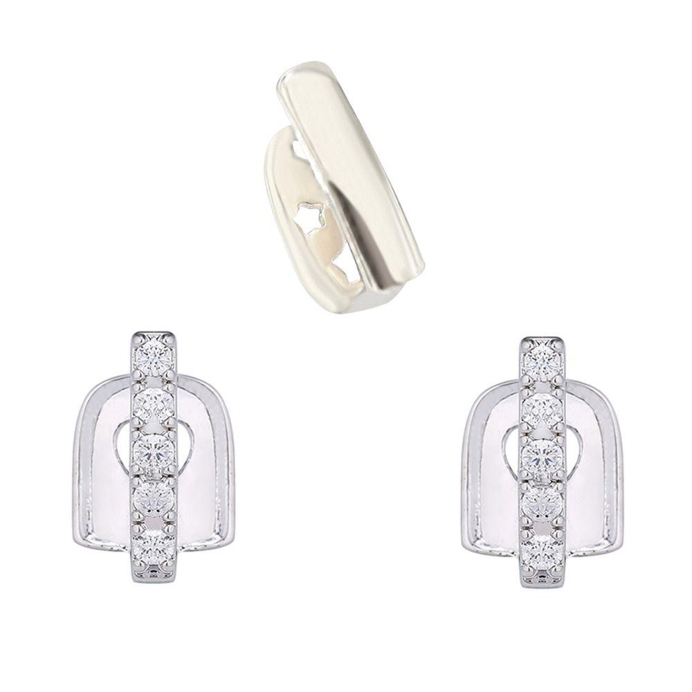 3/5Pcs Bling Hip Hop Teeth Grillz Punk Single Clips Grillz Single Dental Braces Party