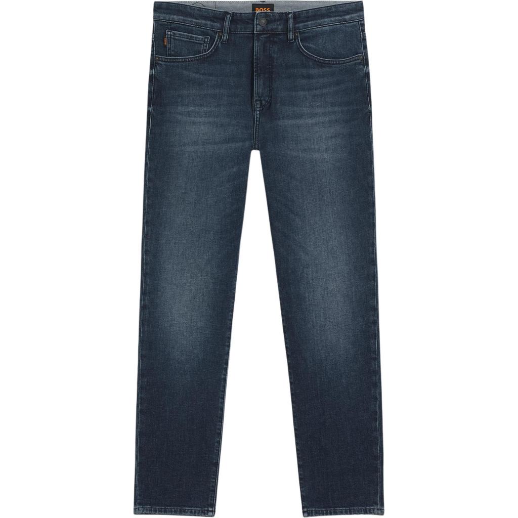 Hugo Boss leather-patch jeans 50544651-419
