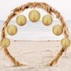 3PCS Linen Material Burlap Paper Lanterns Decorative Paper Lantern  Children's Birthdays