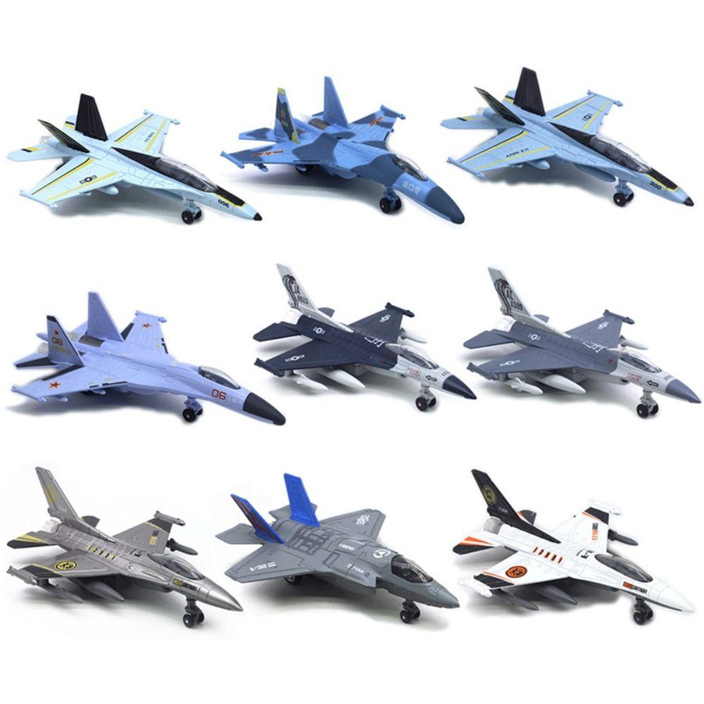Со светом и звуком Aviao Plane Model Pullback & Go Jet Plane Toy Fighter Aircraft Toy Boy Gift