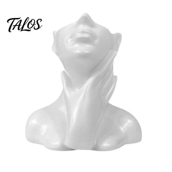 Talos 3D-печатная скульптура лица, подставка для ручек, эстетичная настольная организация, вместительная чашка-держатель для кистей для макияжа на стол, водонепроницаемое хранилище для портретов