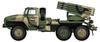 Hobby Boss 1/72 Fighting Vehicle Series Russian BM-21 Grad Self-Propelled Multiple Rocket Launcher, Late Model, 82932
