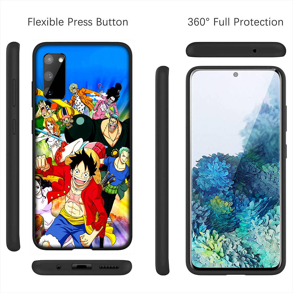 Чехол для iPhone 16 15 Xiaomi Redmi Note 14 13 12 11 Pro Max 16e Samsung Galaxy S25 S24 S23 Moto OPPO Huawei Комиксы Пятая передача Ван Пис Луффи Чехол для телефона