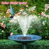 1.4W Solar Fountain Bird Bath Courtyard Power Fountain Garden Decoration Floating Garden Waterfall Fountain Pump