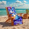 Personalized customized proof beach towel with Solo Leveling pattern - soft, absorbent,quick-drying,perfect swimming,camping&bathing