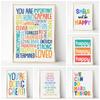 Positive Kid Classroom Wall Picture Inspirational Poster Education Playroom Motivational Art Canvas Painting Child Bedroom Decor No Frame