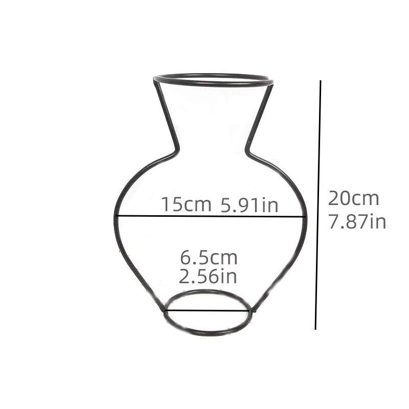 Ваза из железной проволоки в европейском стиле Искусственные сухоцветы Цветочная композиция Изделия из железа Цветочные аксессуары Креативные украшения