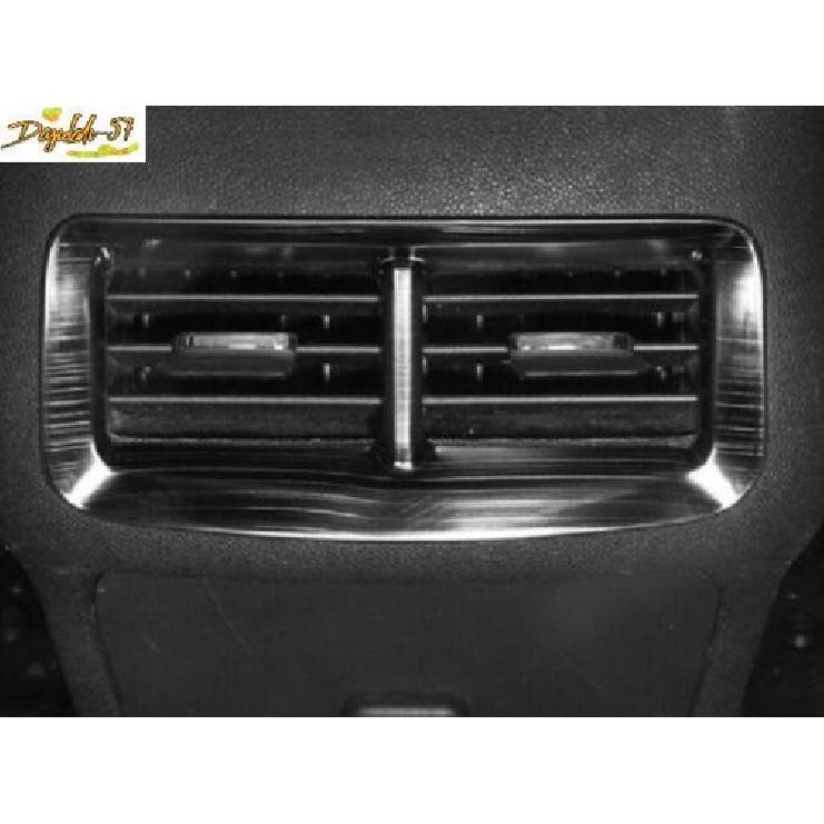 Black Titanium Rear Air Outlet Vent Cover Trim For Chevrolet Equinox 2018-