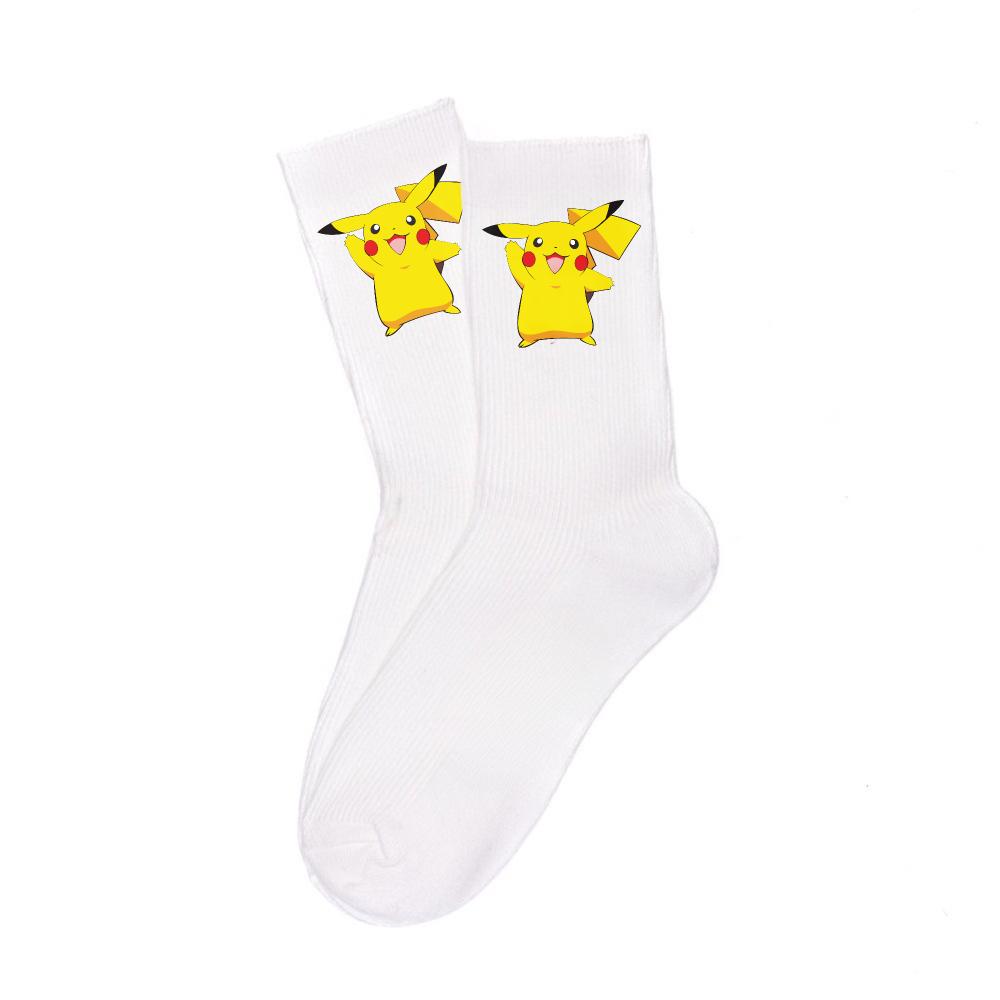 Cartoon White Cotton Socks Unisex Breathable Sports Socks Anime Collectibles Cute Trendy Fashion Unique Birthday Gifts