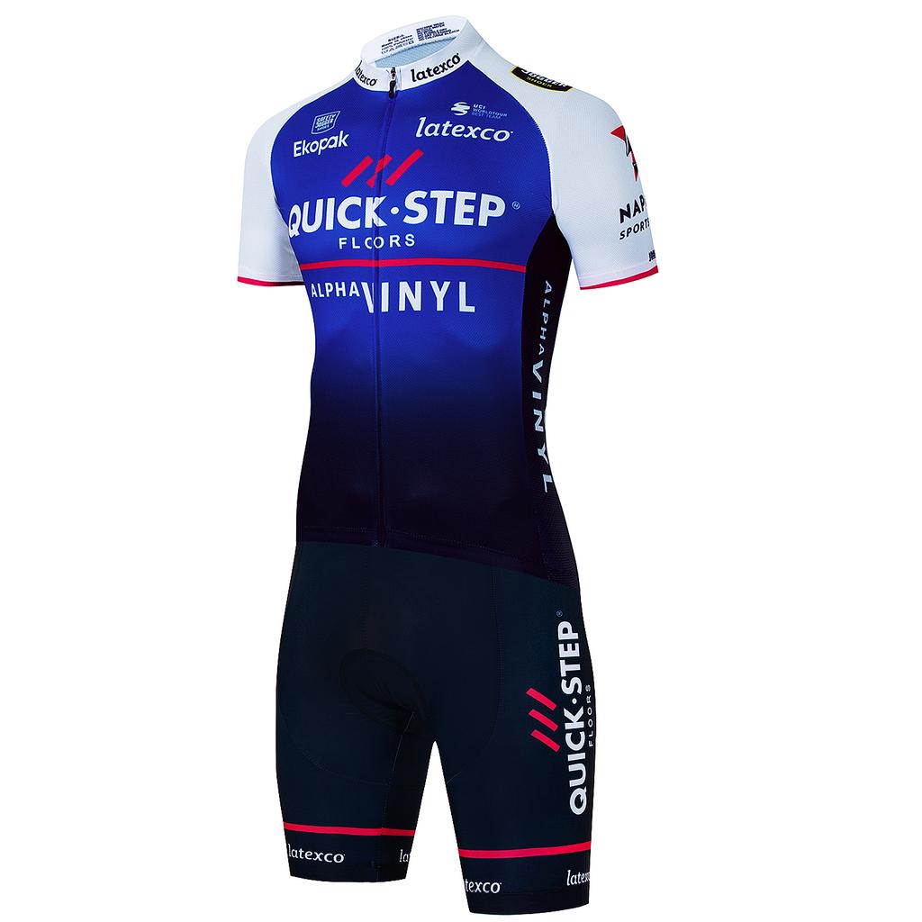 Комплект велосипедного трикотажа Quick·Step MTB Maillot, летняя альфа-виниловая одежда для велоспорта, рубашки для шоссейного велосипеда, велосипедные топы, Ropa Ciclismo