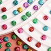 Товары для вечеринок круглые плоские бусины 50 шт. акриловые бусины с буквами алфавита бусины для самостоятельного изготовления ожерелья браслета круглые бусины с буквами для изготовления ювелирных изделий