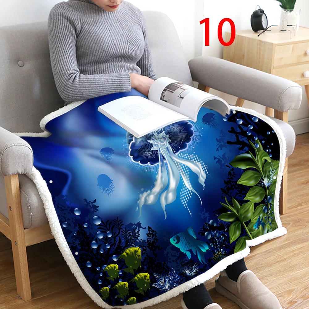 3D фланелевое теплое комфортное легкое волшебное одеяло разных размеров для дома и офиса, путешествия, кровати, дивана, моющееся одеяло