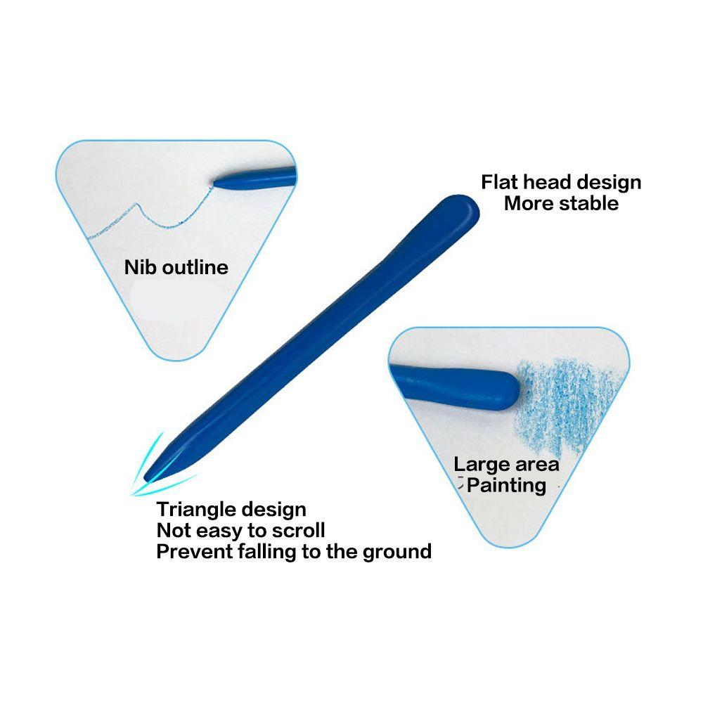 Gift Non Dirty Hand Drawing Tool Washable Wax Pencil Marker Colored Crayon Oil Painting Stick