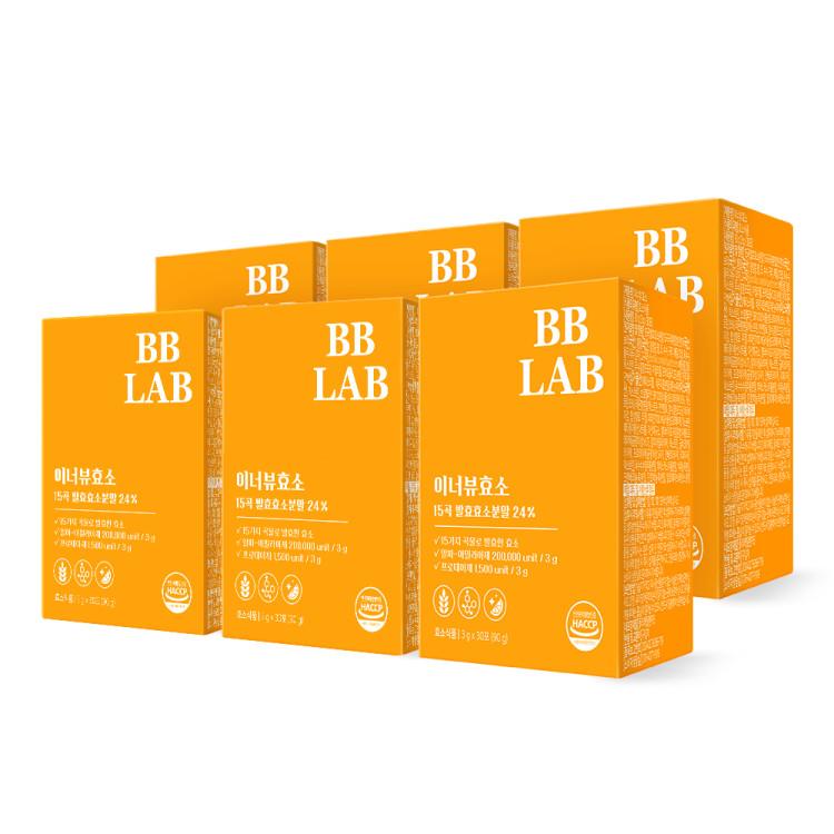 BB Lab Cha Joo-young Innerview Enzyme 6 Boxes, 6-month Supply, Potency Values