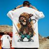 3d Hip Hop Monkey Print Short Sleeve T-Shirt For Men Street Trend Man Clothes Funny Men's T-Shirt Summer Casual Quick Dry Tees