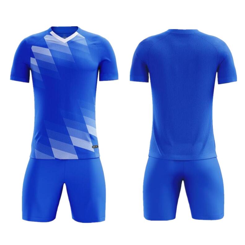 High Quality Team Club Soccer Uniforms Football Shirts Two Piece Men Shorts Set Custom Sublimation Soccer Jersey Set Kids
