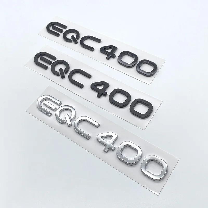 ABS Chrome Silver Black Trunk Letters for EQC400 4MATIC Emblems for EQC Electric Motor SUV AWD N293 Auto Logo Accessories