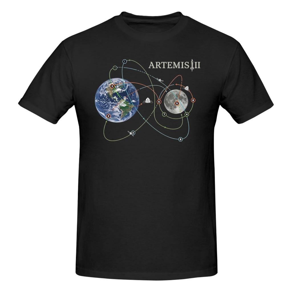Piece Lunar Free Return Funny Graphic Cotton TShirt Moonfall Artemis Tees Tops For Unisex