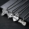 999 Wrld Juice Heart Pendant Necklace Hip Hop Singer Stainless Steel  Men and Women Young Boy Never Broke Again Necklace