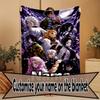 Custom Name Personalized Demon Slayer Print Blanket, Home Decor, Bedroom, Sofa, Camping, Couch, Gifts for Birthday Christmas