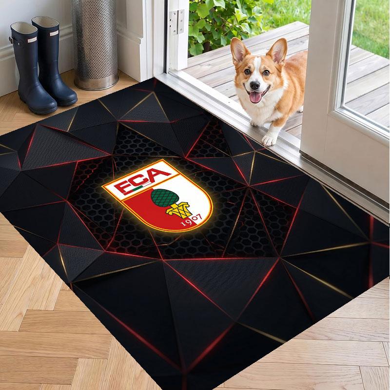 Soft Floor Carpet FC Augsburg FC Pattern Area Rug Decorative Mat For Home Room Decoration