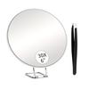 10/20/30X Magnifying Mirror with Tweezers Portable Travel Wall Hanging Handheld Desktop Men Women Magnified Makeup Vanity Mirror