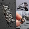 80x In Box Small Freshwater Fishing Rod Parts Tip Tops Stainless Repair Guides DIY Set Kits