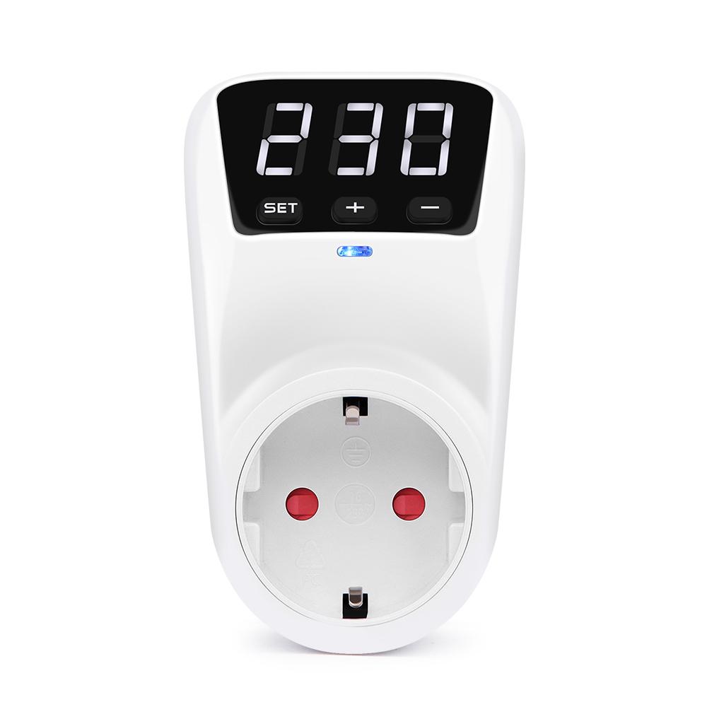 Цифровая автоматическая розетка защиты напряжения 230 В бытовая реле защиты от перегрузки по току HLP02