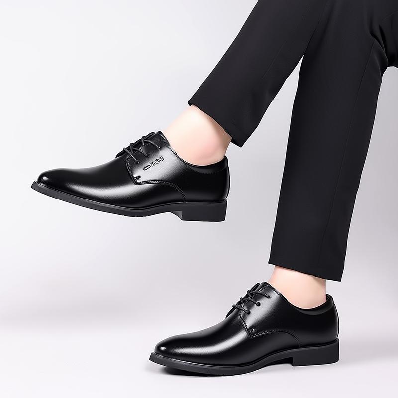 Модная Новая Кожаная Мужская Обувь Оксфорды На Все Случаи Жизни На Шнуровке Итальянская Мужская Повседневная Обувь Универсальная Формальная Обувь для Платья Деловая Обувь Дерби