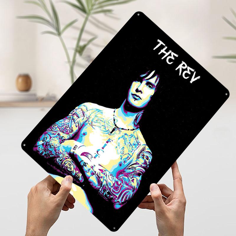 The Rev Portrait Tinplate Poster Customized Wall Art Vintage Retro Metal Signs for Office Decor Mancave Decoration Room Man Cave