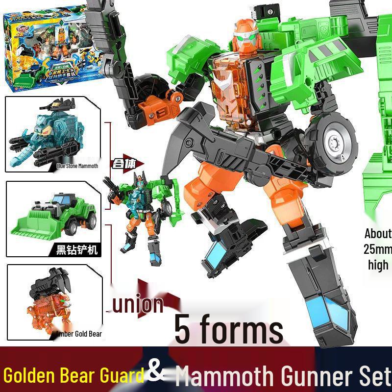 Kabo Car God's Crystal Beast Squadron Transforming Mecha Robot Toy