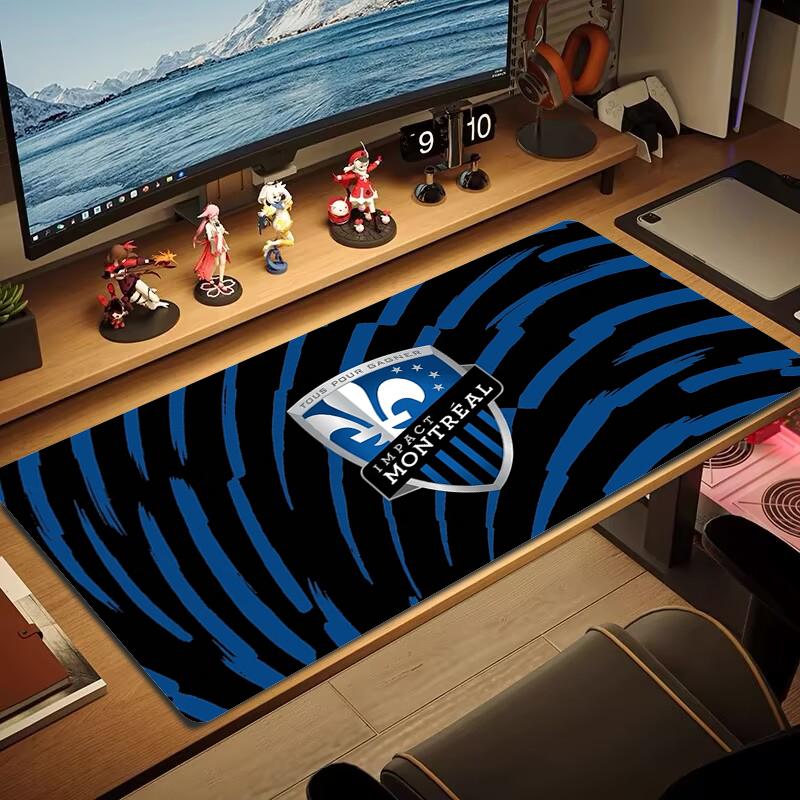 CF Montréal Mouse Pad Large Gaming Table Cushion Non-slip Laptop Tablet Big Mousepad XXL Mat Mini PC Playmat With Lock edge_xia