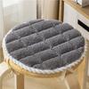 Round Velvet Seat Cushion 25-50cm Solid Color Stool Seat Mat Thick  Soft Chair Pads Portable Outdoor Kindergarten Stool Cushion