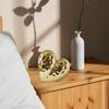 Refined Heart Shape Ceramics Statue Living Room Adornment Offering Aesthetic Appeal and Timeless Love Symbolism