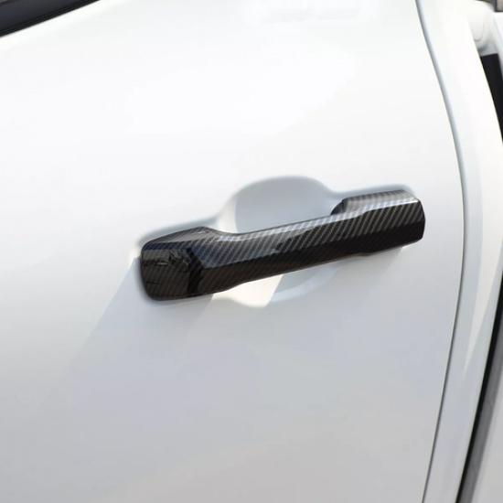 Car Door Handle Cover Trim Fit For Toyota 4Runner 2025+ Accessories Carbon Fiber