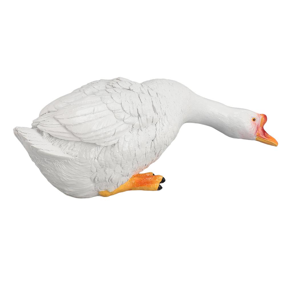 Статуэтка гуся из смолы, садовый декор, фигурка, украшение для лужайки у бассейна, двора, наружное украшение, смешное